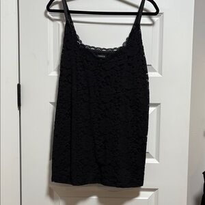 Torrid Black Floral Lace Cami